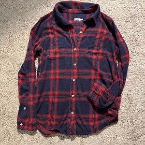 Faherty Women’s Red and blue legends Plaid Shirt